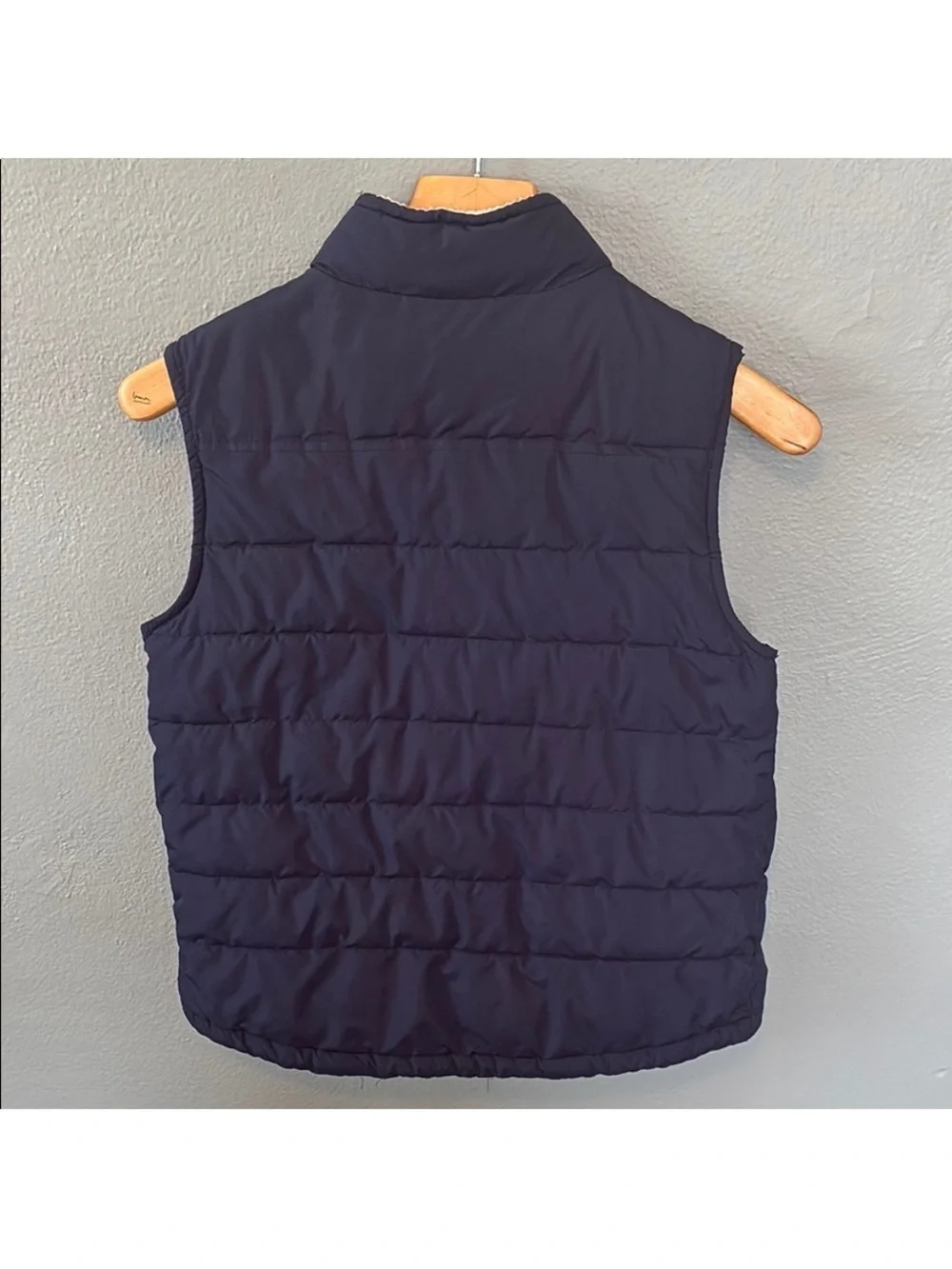 Gymboree Kids Navy Quilted Vest with Pockets Size Large (10–12)